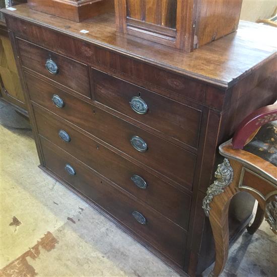 Regency mahogany chest of drawers